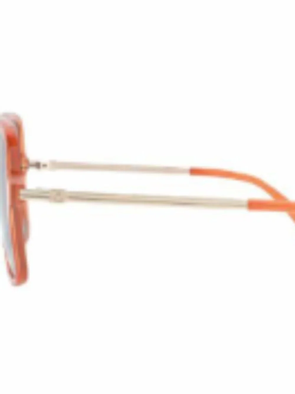 GUESS Oversized Square Sunglasses | Coral Orange Frame | Gray Gradient Lenses |